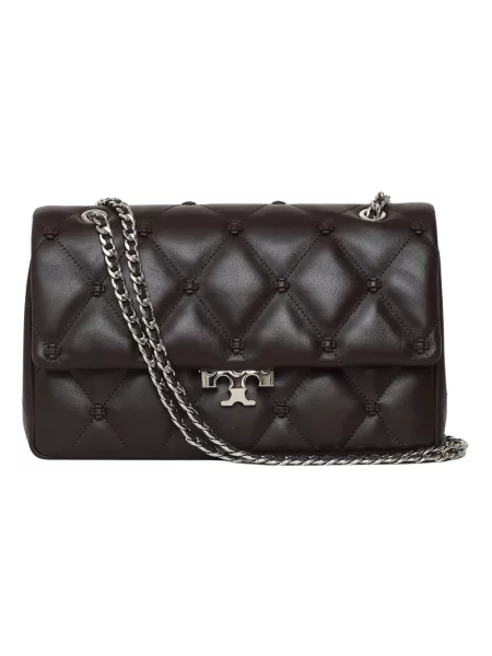 Torebka Tory Burch skórzana brązowa