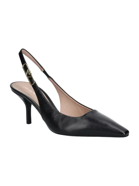 Emporio Armani szpilki skórzane czarny