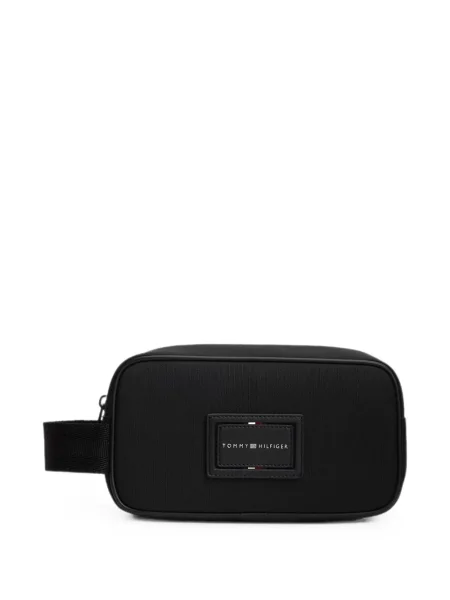 Geantă Tommy Hilfiger cu autograf negru