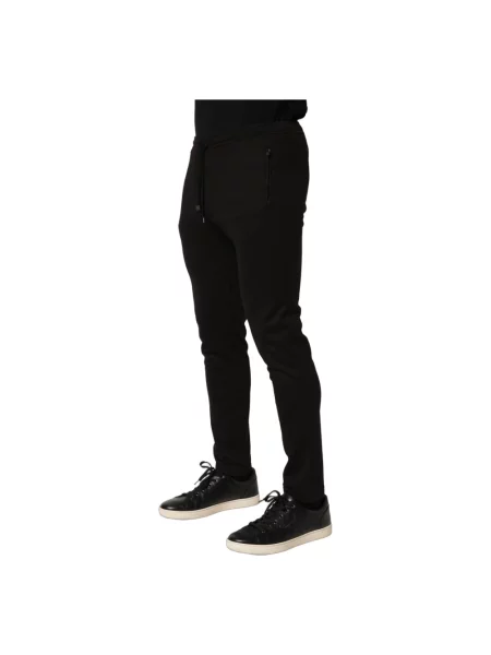 Joggery Dolce And Gabbana wełniane czarne