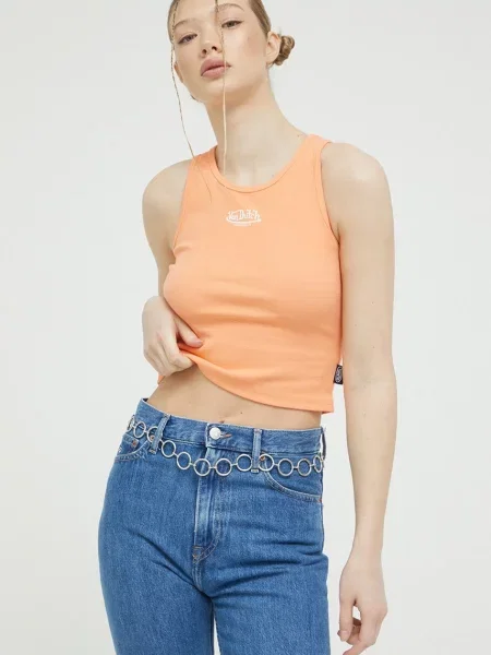 Топ Von Dutch оранжево
