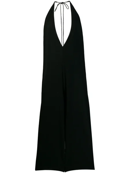 Kombinezon Caravana z dekoltem w serek czarny