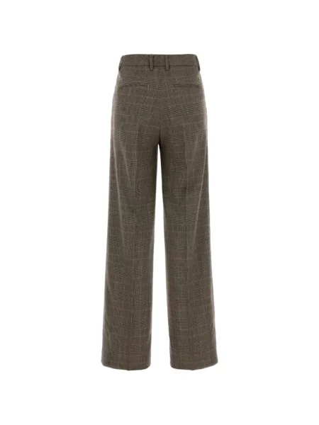 Pantaloni Pt Torino în carouri maro