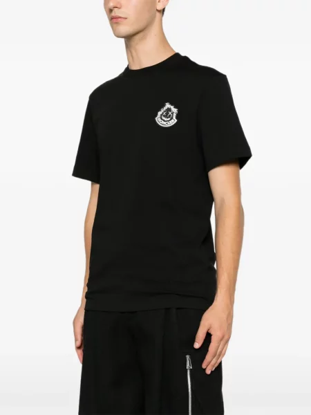 Póló Moncler autogrammal fekete