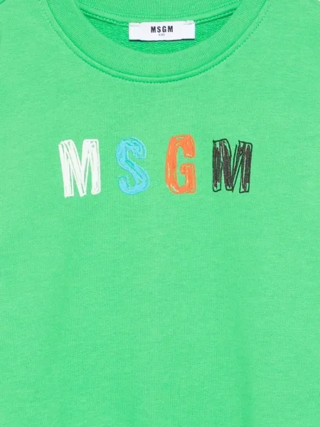 Bluza nierozpinana dziecięca Msgm zielona