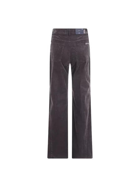 Spodnie 7 For All Mankind fioletowe