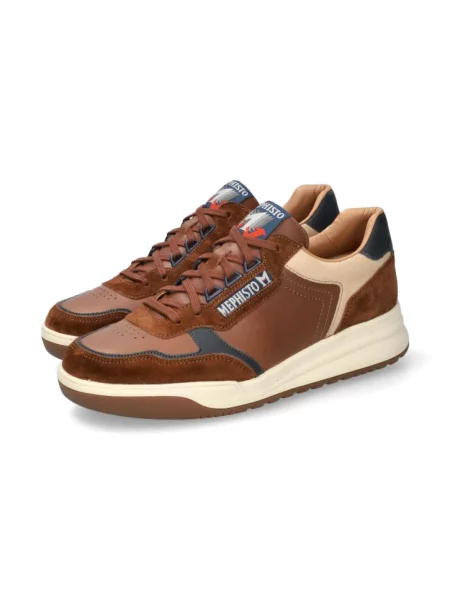 Sneakersy Mephisto zamszowe brązowe