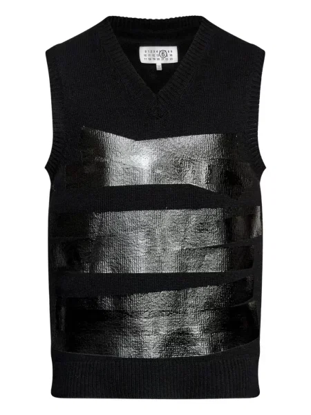 Vestă Mm6 Maison Margiela de lână negru