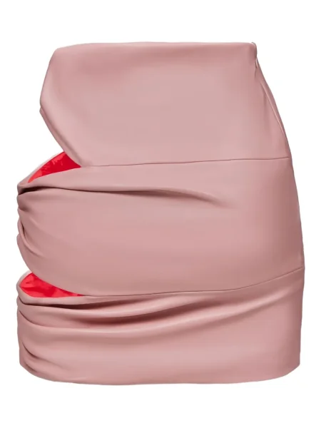 Fusta mini Lika drapată roz