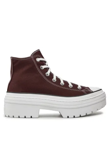 Modne superge Converse Chuck Taylor All Star Lugged Heel Bordo rdeča