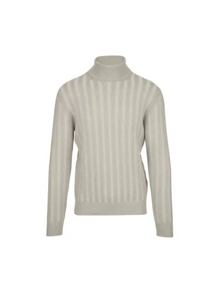 Sweter z golfem Eleventy do golfa beżowy