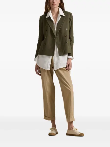 Polo Polo Ralph Lauren z twillu do kolan plisowane żółte