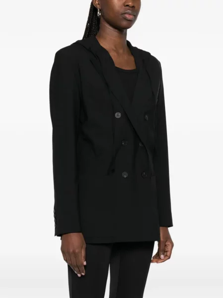 Palton Iro cu glugă negru