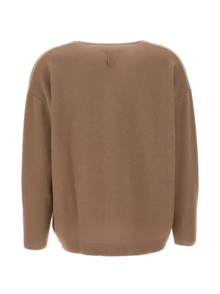 Cardigan Hemisphere cu decolteu rotund maro