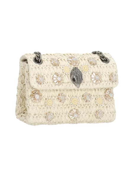 Kurt Geiger London torebka crossbody Raffia Mini Kensington beżowa