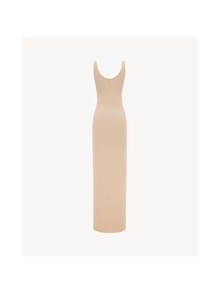 Sukienka maxi Saint Laurent żółta