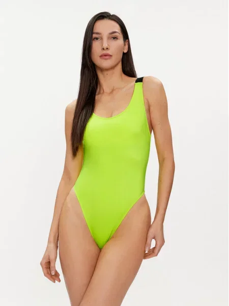 Calvin Klein Swimwear Strój kąpielowy zielony