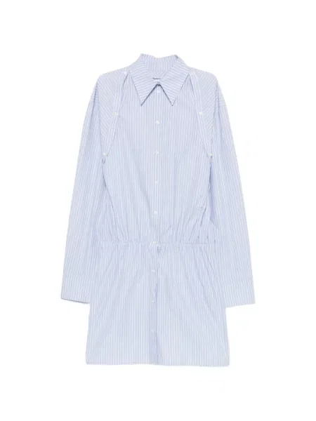 Rochie tip cămașă Nanushka albastru