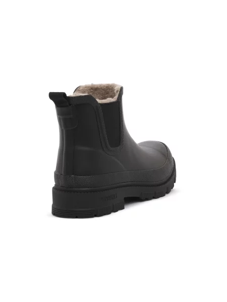 Pantofi Verbenas cu blană negru