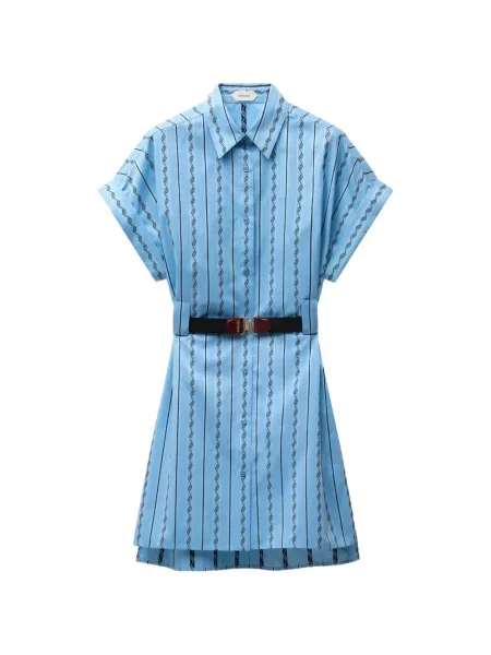 Rochie mini Versace de mătase albastru