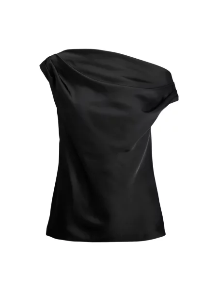 Top Ralph Lauren z odkrytymi ramionami czarny