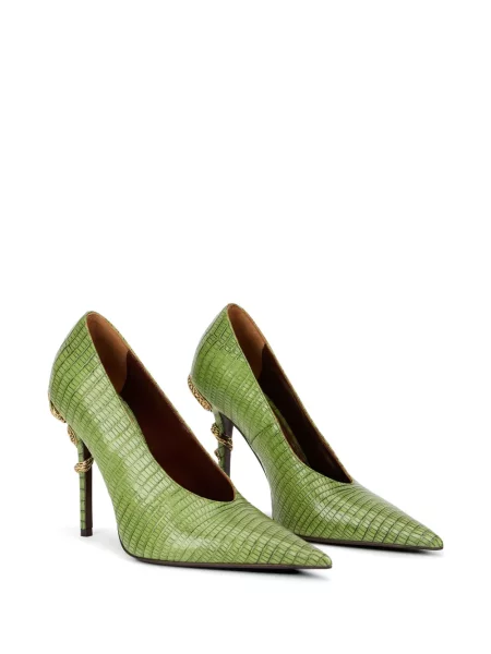 Pantofi cu toc Roberto Cavalli verde