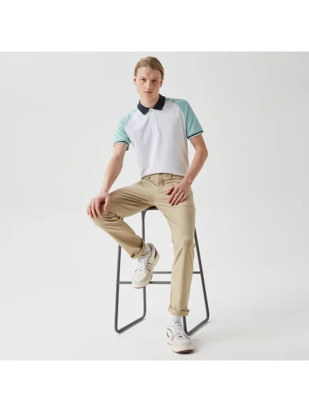 Поло Lacoste белое