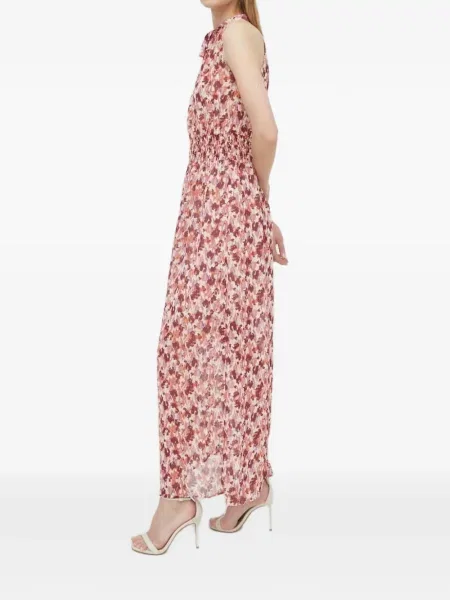 Rochie maxi Morgan cu imagine cu imprimeu abstract roșu