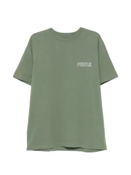 Tricou Purple Brand cu imagine din jerseu verde