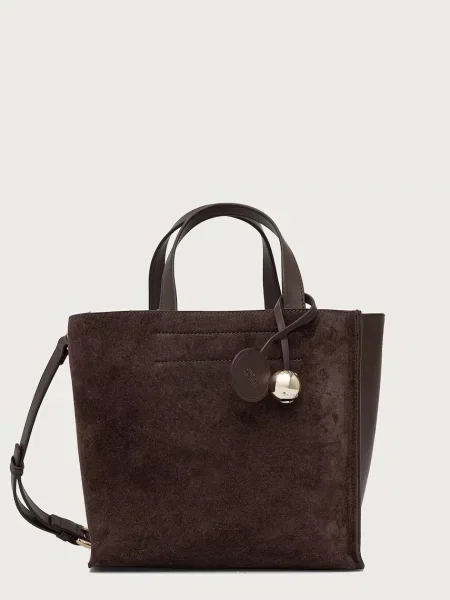 Geantă Furla Divide It S TR închis maro
