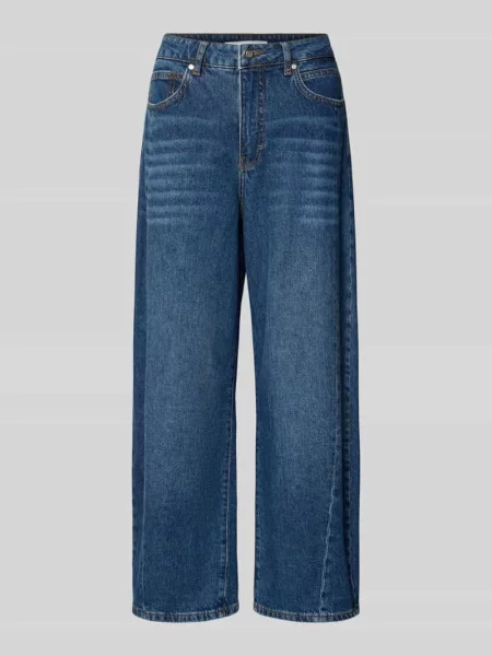 Jeansy w kroju barrel fit model Caia' Someday niebieskie