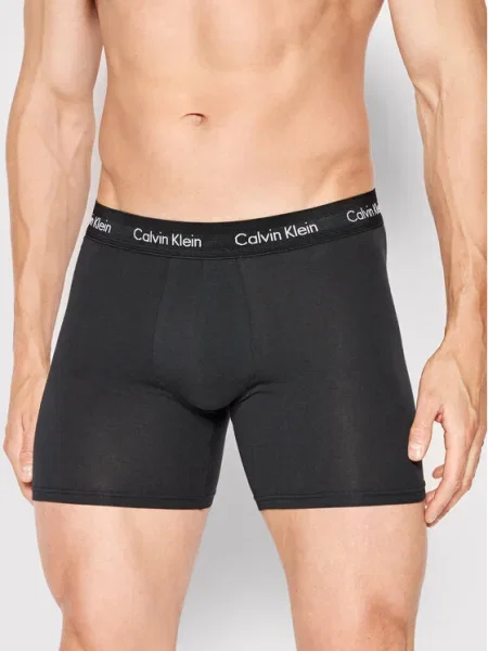 Boxerky Calvin Klein Brief 3 páry black/black/white biela