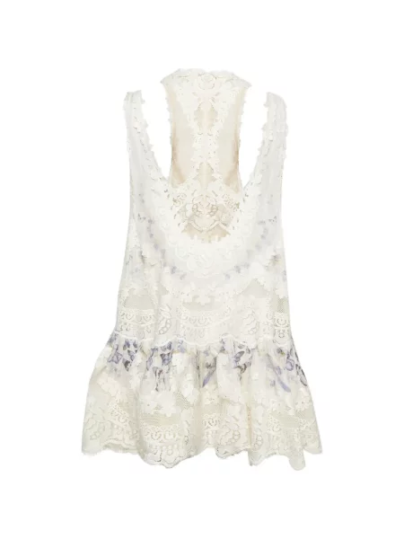 Rochie mini Zimmermann din dantelă alb