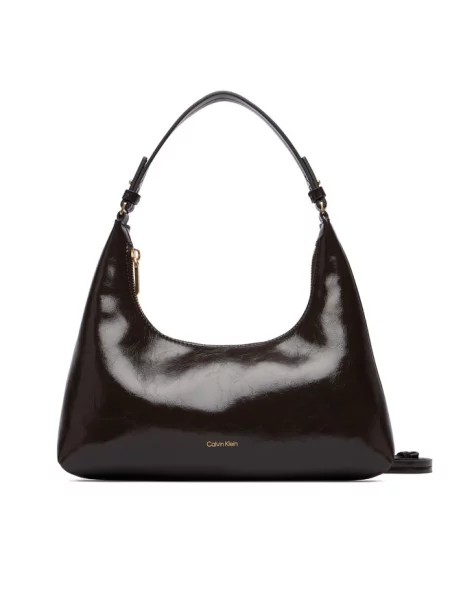 Calvin Klein torebka crossbody z imitacji skóry brązowa