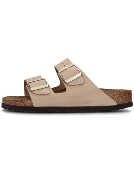 Pantofi Birkenstock din piele fără armătură bej