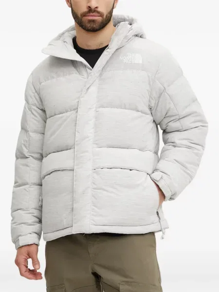 Geacă The North Face cu glugă gri