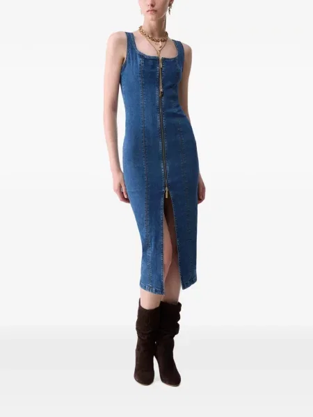 Rochie din denim Liu Jo albastru