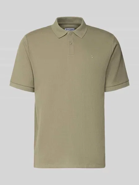 Koszulka polo o kroju regular fit z fakturowanym wzorem model AUSTIN' Jack & Jones