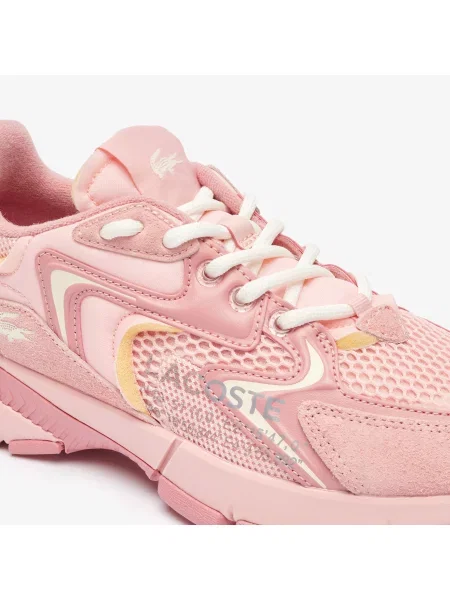 Lacoste Buty Sportowe Neo Z Kontrastowym Materiałem różowe