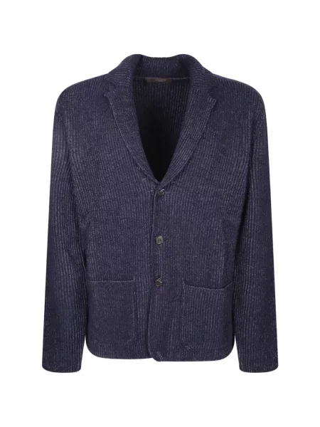 Gulerat cardigan Zanone tricotate albastru