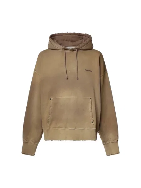 Bluza z kapturem Golden Goose z kapturem brązowa