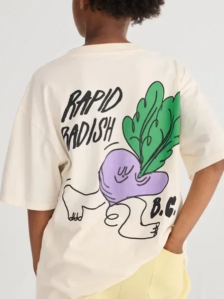 Bobo Choses tričko Rapid Radish béžové