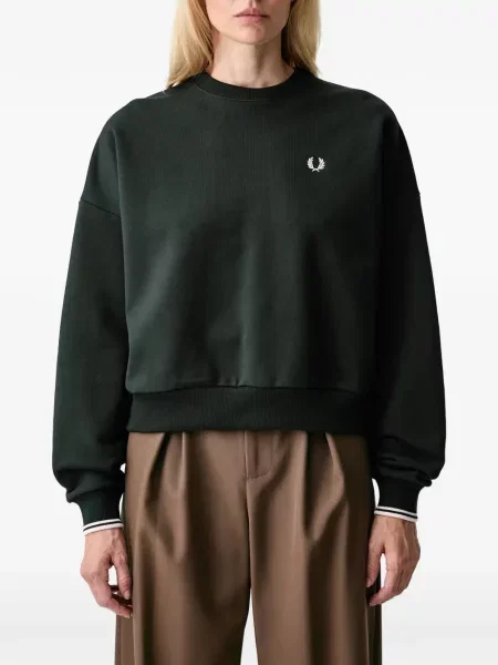 Hanorac Fred Perry cu broderie verde
