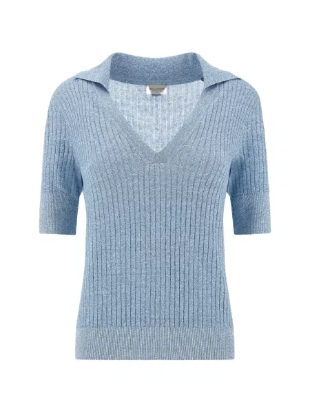 Tricou Paul & Shark tricotate albastru