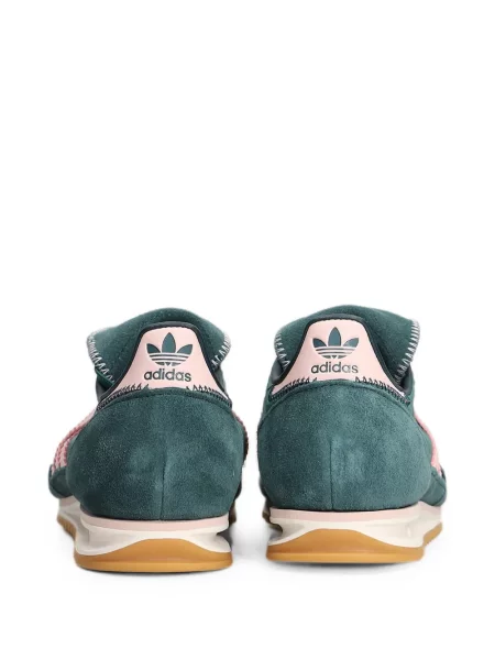 Sneakerși Adidas din piele de căprioară verde