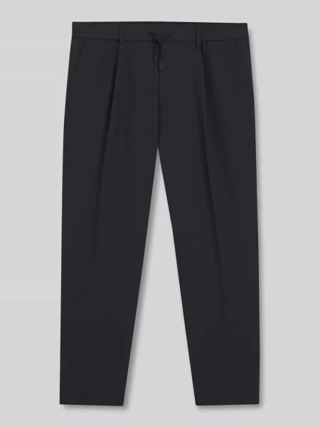 Boss Chinosy T-Convert-Pleat Tapered Fit blau niebieskie