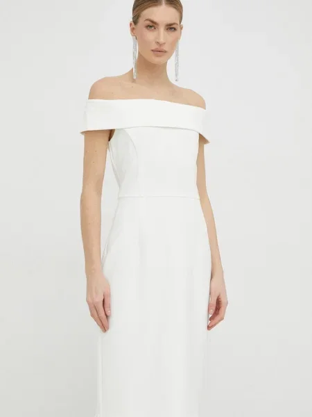 Ivy Oak rochie mini mulata alb