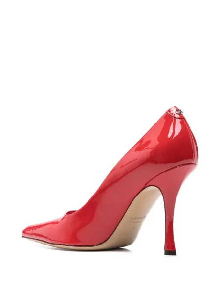 Pantofi cu toc Ferragamo din piele roșu