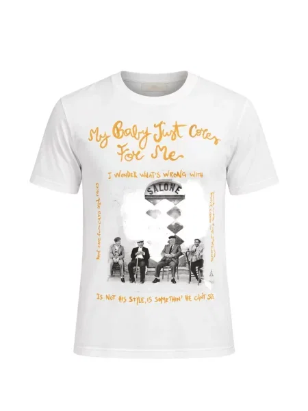 Tricou Bob cu imagine alb
