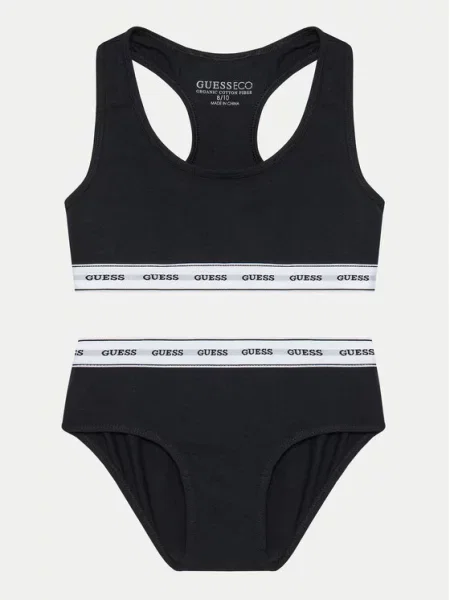 Σλιπ σετ Guess μαύρο
